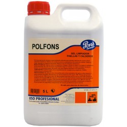 Gel degresant dezincrustant pentru menaj si ustensile metalice. Asevi POLFONS 5L