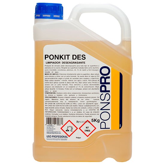 Detergent dezinfectant pentru curatarea diverselor suprafete, folosire zilnica Asevi Ponkit Des