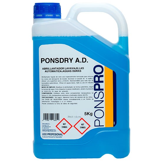 Detergent lichid pentru lustruirea veselei cu masina automata Asevi PONSDRY-A.D. 5l-masini spalat