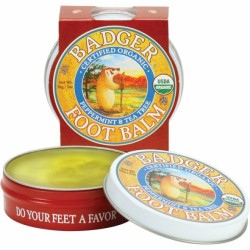 Mini balsam pentru picioare obosite, calcaie crapate, Foot Balm Badger, 21 g