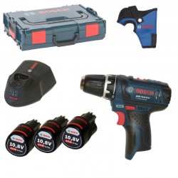 Masina de insurubat cu acumulatori Bosch GSR 10,8-2-LI, 3 Acu x 2.0 Ah L-Boxx