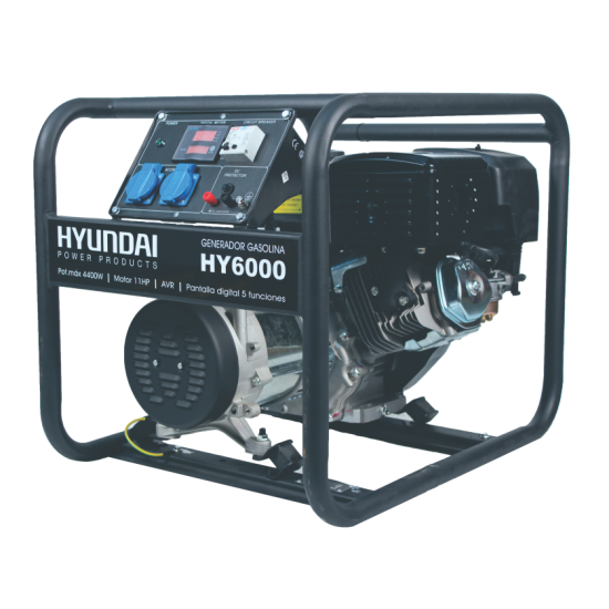 Generator standard de curent pe benzina pe benzina Hyundai HY6000