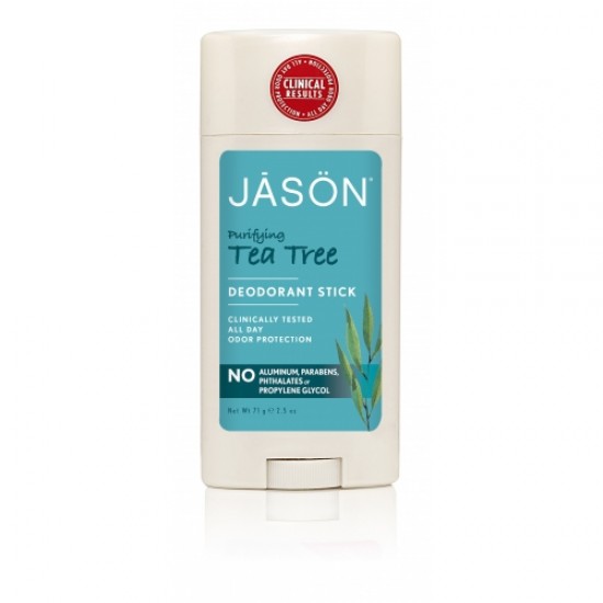 Deodorant stick anti-bacterian, cu Tea Tree, Jason, 71g Deodorant stick anti-bacterian, cu Tea Tree, Jason, 71g