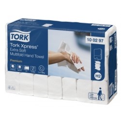 Prosoape hartie pliate, 100 buc / pachet, 2 straturi, 34 x 21 cm Tork Xpress Extra Soft