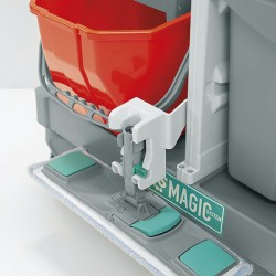 Carucior curatenie spital antibacterian cu sistem mop fara atingere Magic 796S