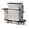 Carucior hotel inchis imprimat cu grafica, tava si 2 sertare, cu suport pentru aspirator MagicArt 262-W Safety Plus