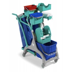 Carucior curatenie cu multiple accesorii si suport hartie Nick Star 120