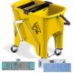Double bucket set with juicer and Uni flat mop