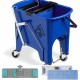 Double bucket set with juicer and Uni flat mop