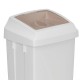 50 L dustbin with coloured shaped insert, complete with set of 6 labels for separate waste collection