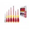Set 7 surubelnite SL/PH WIHA SoftFinish izolate electric VDE-GS cu tester 110 - 230 V