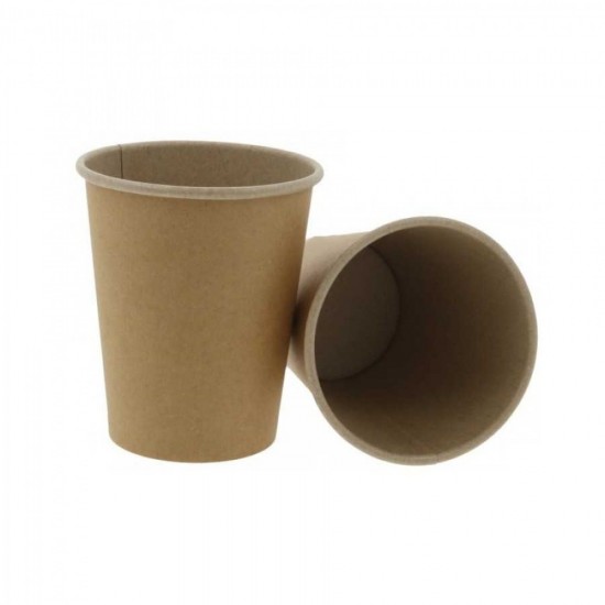 Pahar carton 8 oz natur set 