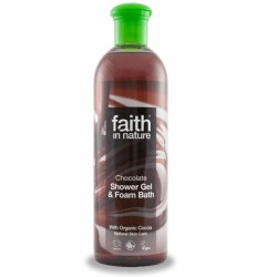 Gel de dus si spuma de baie cu ciocolata, Faith in Nature