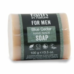 Sapun solid cu cedru albastru, pentru barbati, Faith in Nature, 100 g