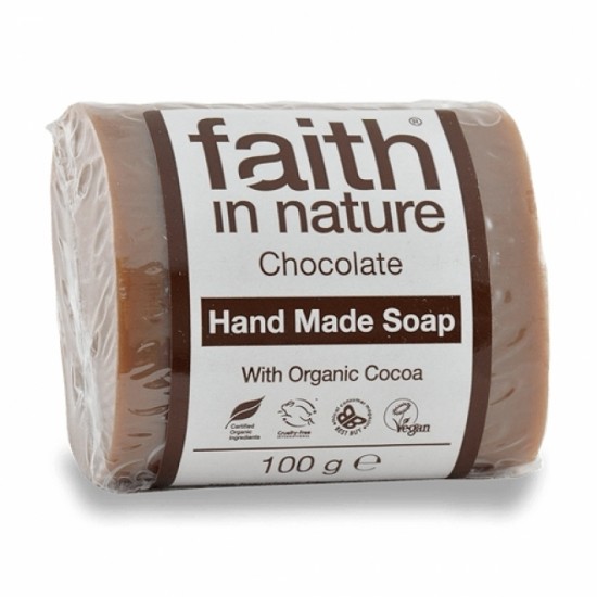 Sapun solid cu ciocolata, Faith in Nature, 100 g
