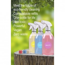 Solutie curatare GEAMURI - zero waste - recipient si tablete, Noout