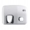 White vorhished steel button hand - dryer  AU5MP010V0