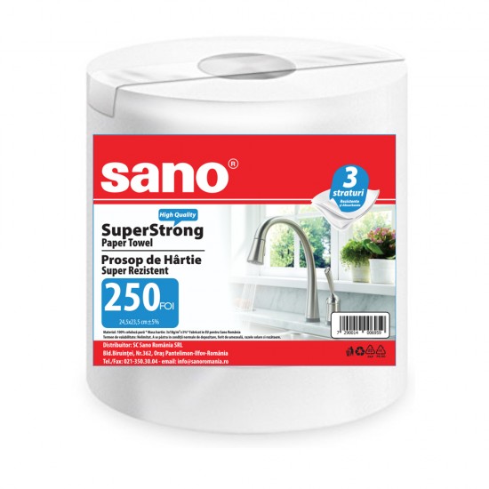 Prosop hartie Super Strong Sano 3 straturi-250m