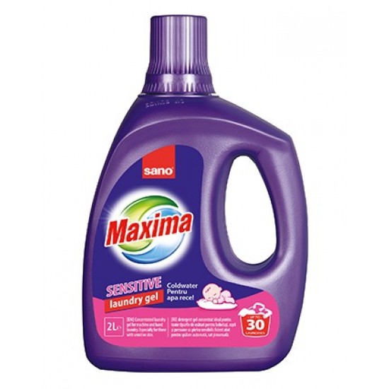 Detergent de rufe Sano Maxima Gel Sensitive 2L- 30 spalari