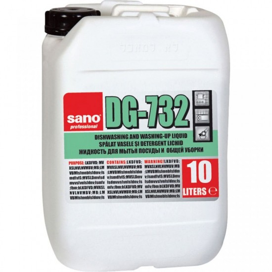 Detergent vase si uz general concentrat Sano Professional DG-732 24% 10L