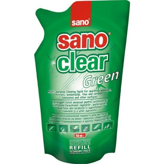 Detergenti geamuri Sano Clear Green Trigger HoReCa